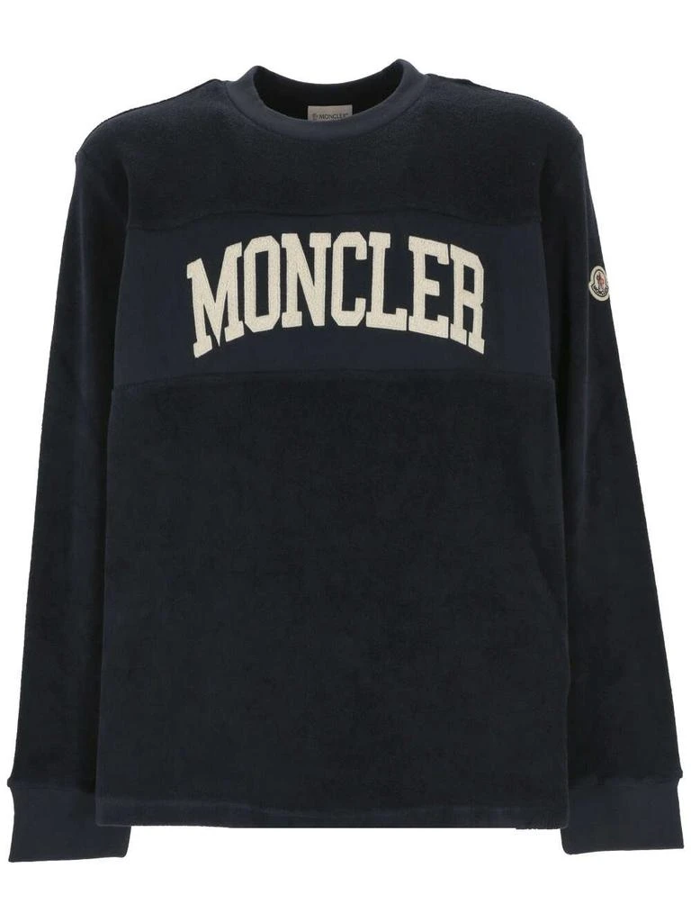 Moncler Moncler Logo Patch Crew Neck Sweatshirt 1