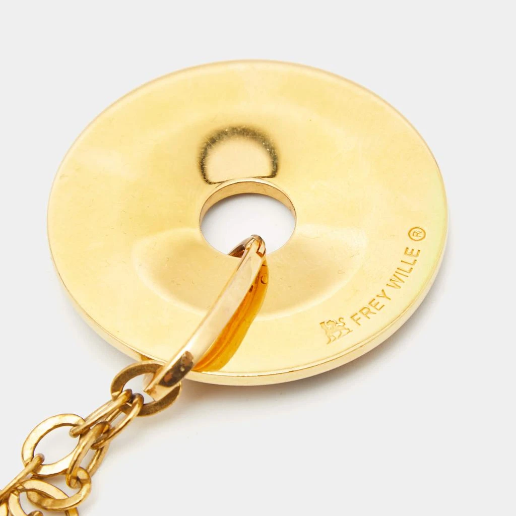 Frey Wille FreyWille Gustav Klimt Adele Bloch-Bauer Luna Piena Fire Enamel Gold Tone Pendant Necklace 5