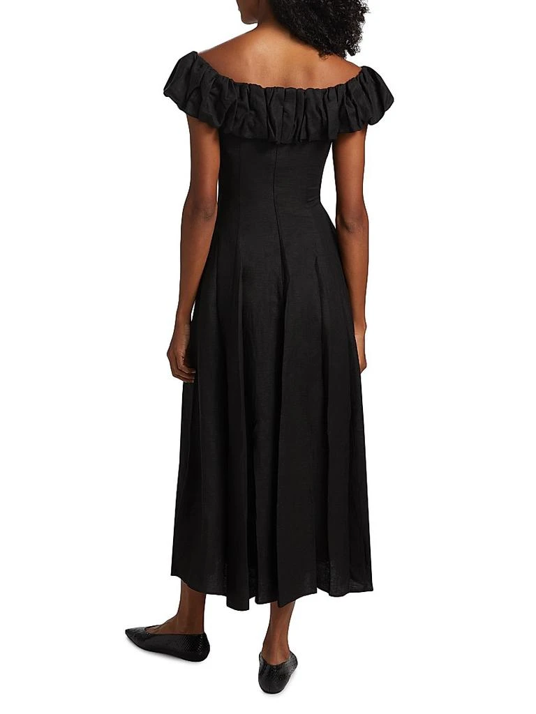 Nicholas the Label Yara Puff Off-the-Shoulder A-Line Maxi Dress 5