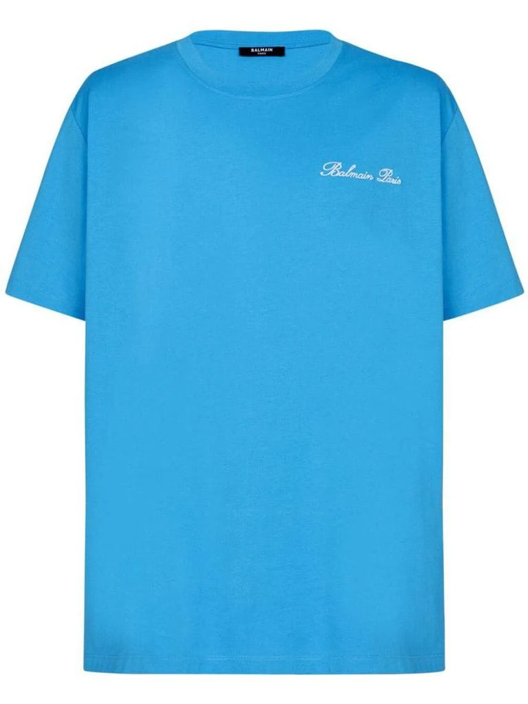 Balmain Balmain Signature Emb T.Shirt.Bulky Fit Clothing 1