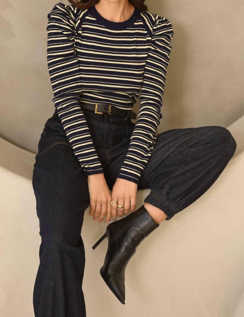 Greylin Greylin - Wally Stripe Knit Tee Top