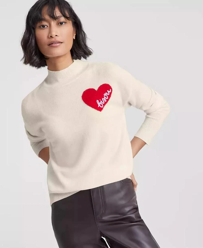 Charter Club Petite Cashmere Mock-Neck Long-Sleeve Sweater, Created for Macy's 1