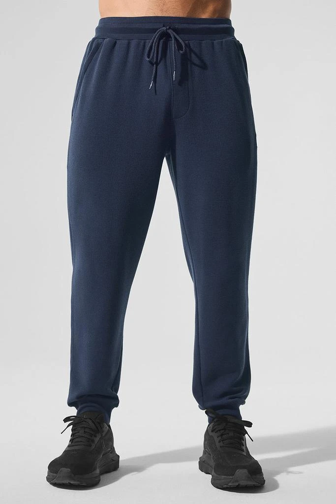 Alo Micro Waffle Fast Break Jogger - Navy 1