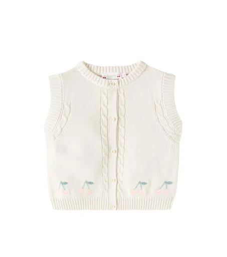 Bonpoint Erini embroidered cotton vest