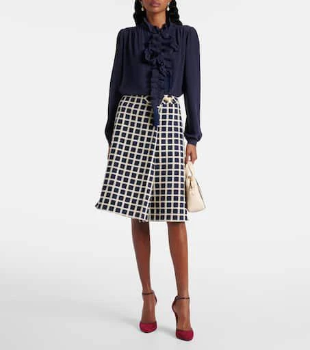 Valentino Ruffled silk crêpe de chine blouse 2