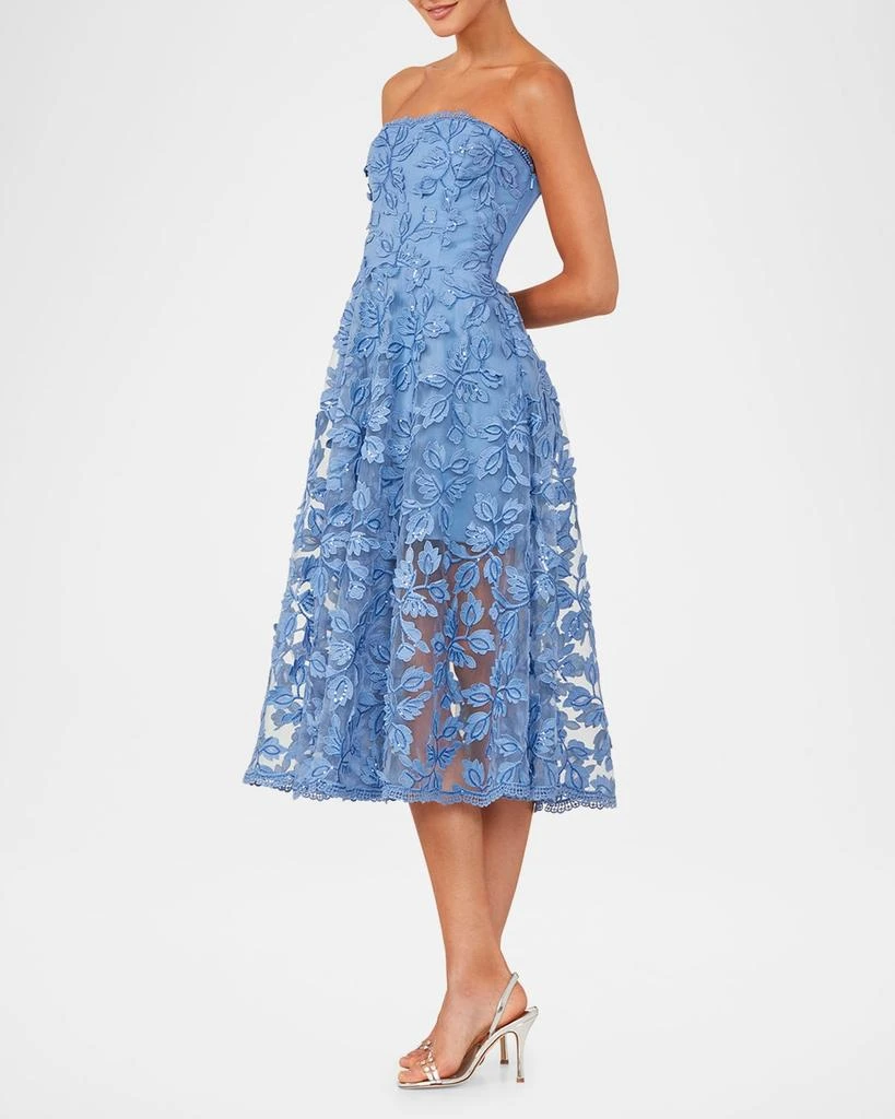 HELSI Florence Strapless Lace Applique Midi Dress 4
