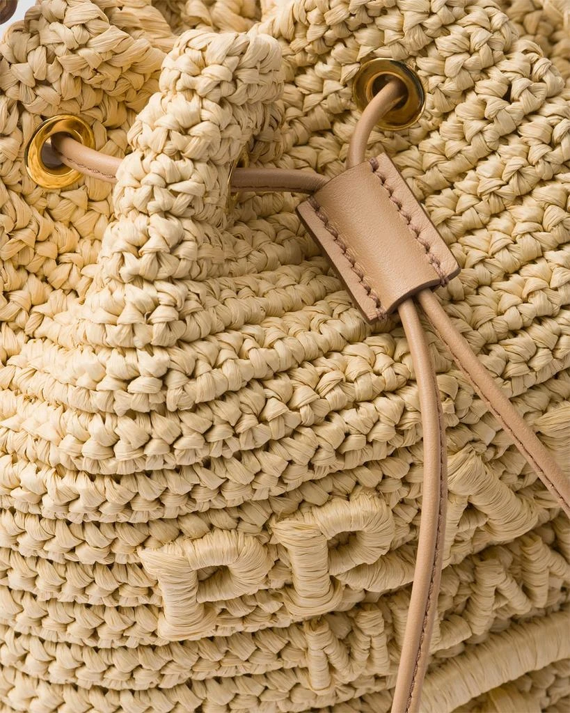Prada Crochet and Leather Mini Bucket Bag 5