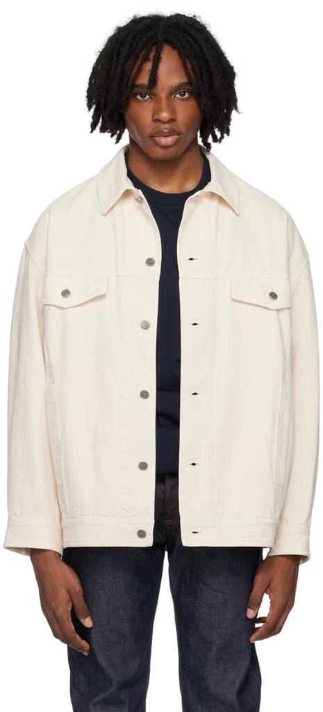 A.P.C. Beige Elvis Denim Jacket 1