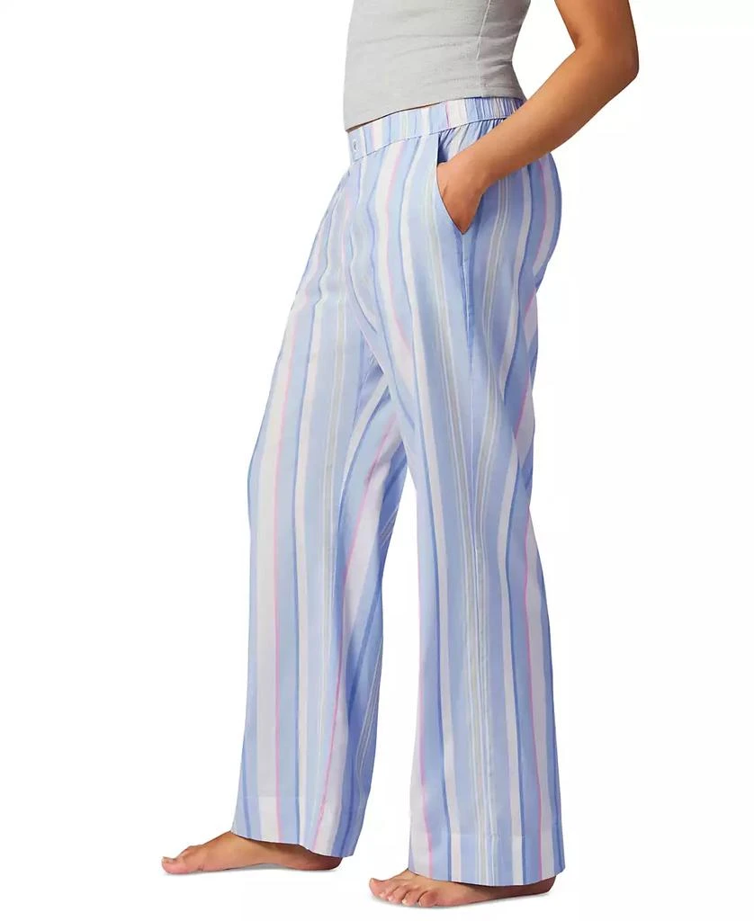 GAP Women's Striped Poplin Pajama Pants, Exclusively at Macy's 5