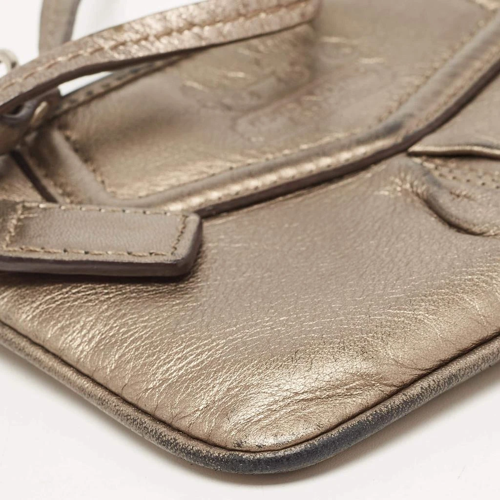 Coach Coach Metallic Leather Zip Wristlet Clutch 12