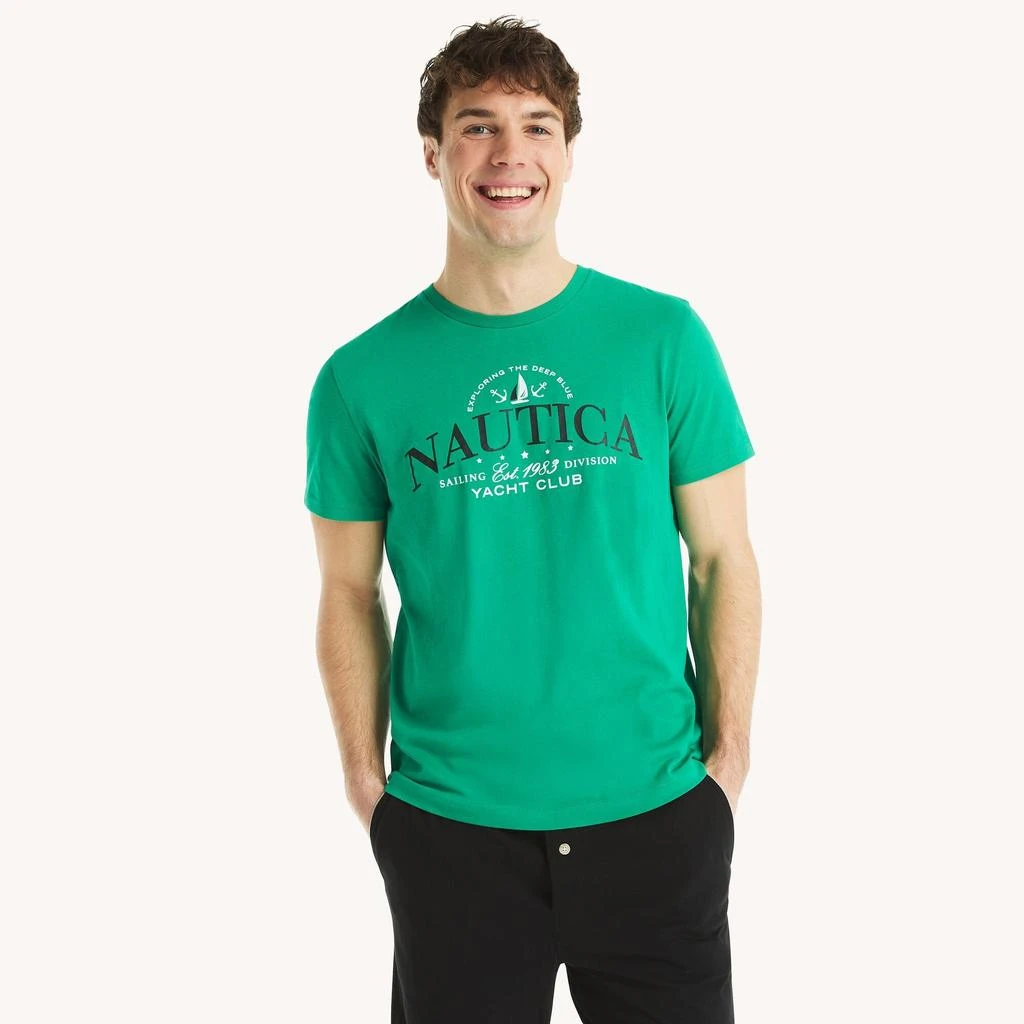 Nautica Mens Yacht Club Graphic T-Shirt 1