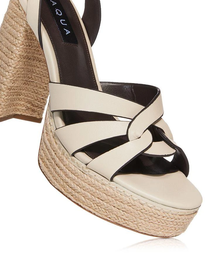AQUA Women's Gyen Ankle Strap Espadrille Platform Sandals - Exclusive 5