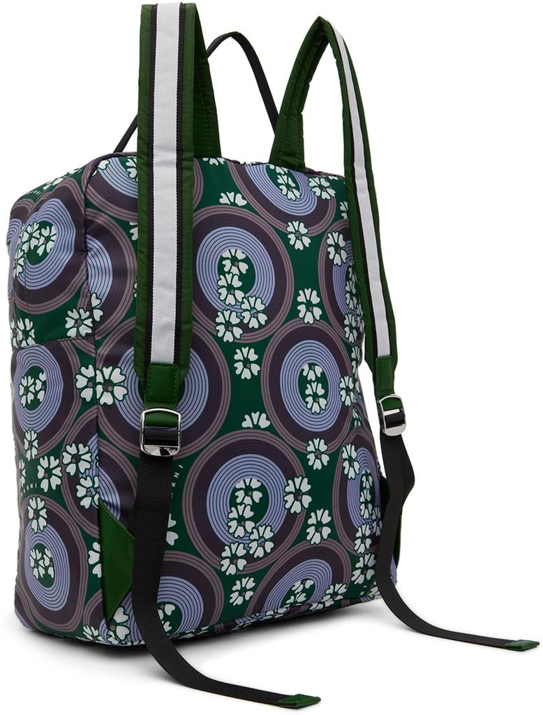 Marni Kids Purple 
Green Allover 70s Circles Backpack 3