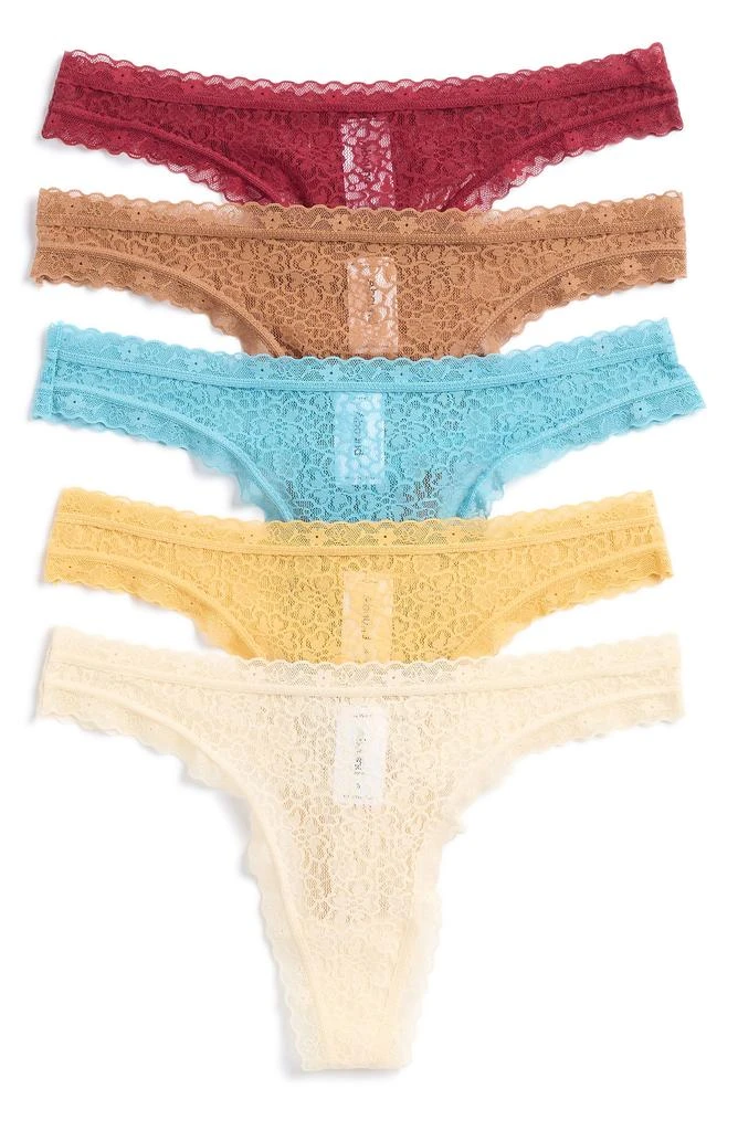 Abound Peyton Assorted 5-Pack Lace Thongs 3