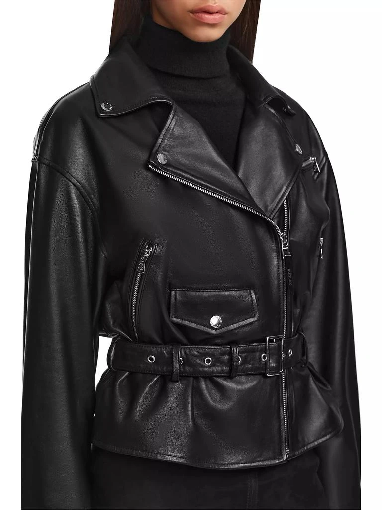 RUDSAK Arielle Leather Belted Jacket 7