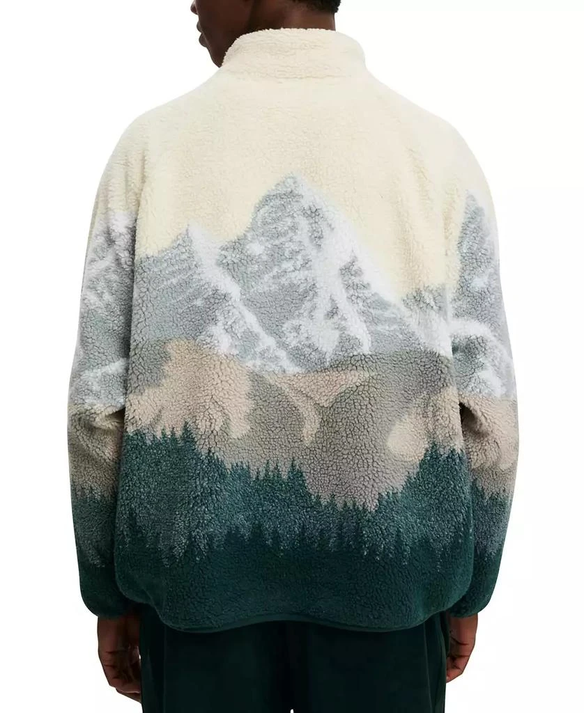 Cotton On Men's Teddy 1/2 Zip Fleece Sweatshirt 3