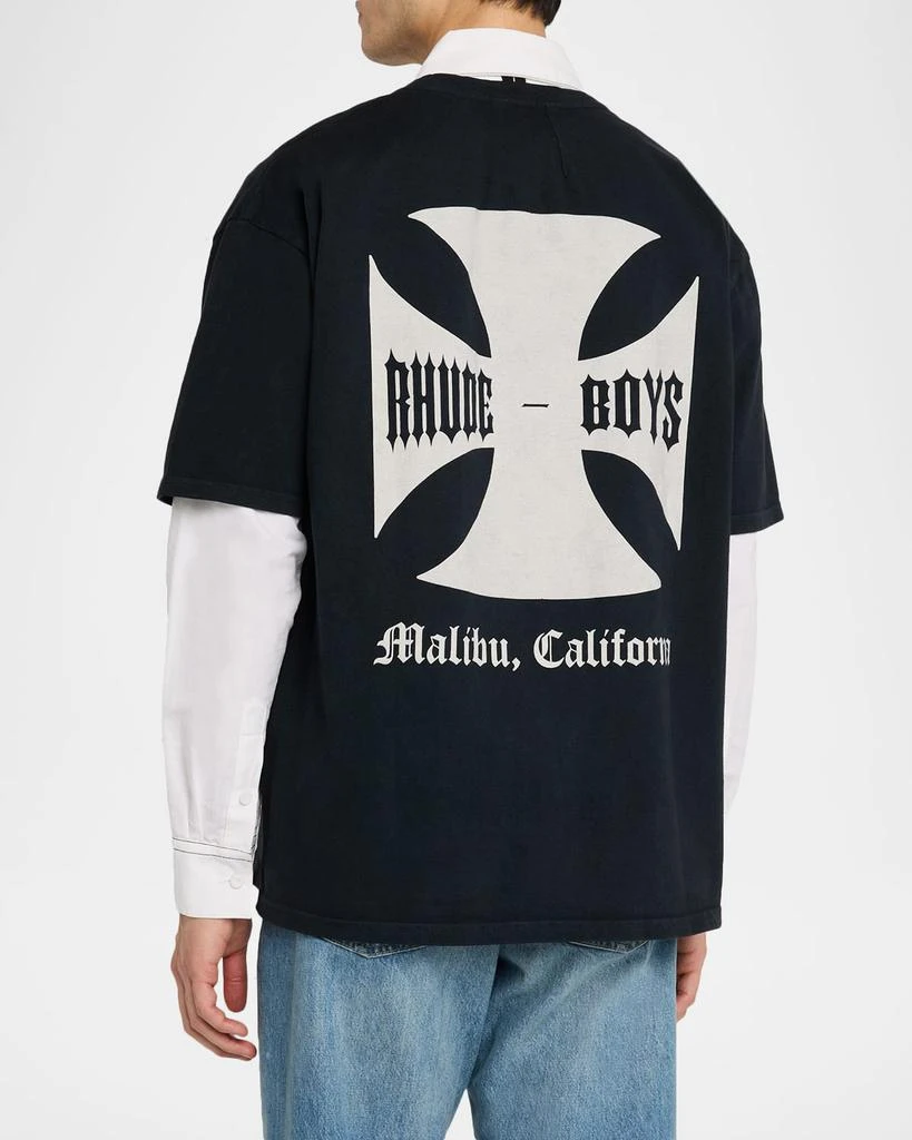 Rhude Men's Rhude Boys Oversized Graphic T-Shirt 3