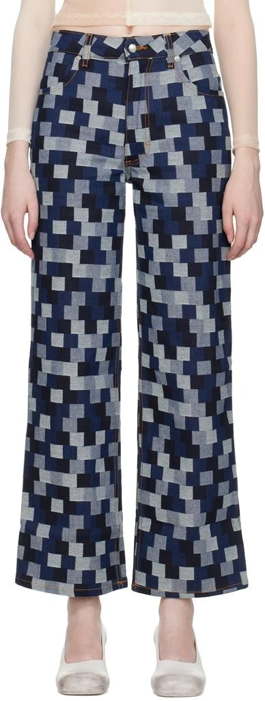 Eckhaus Latta SSENSE Exclusive Blue Jeans 1