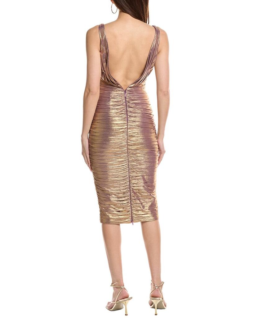 retrofête Ruched Midi Dress