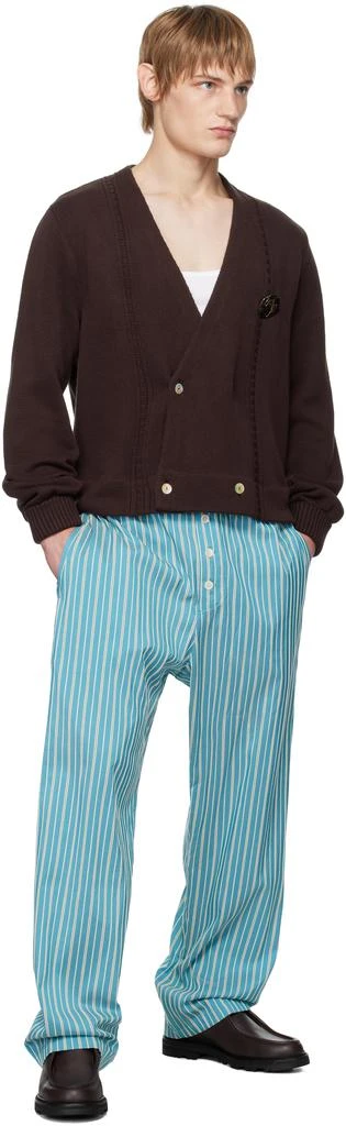 BODE Brown Double-Breasted Cardigan 4