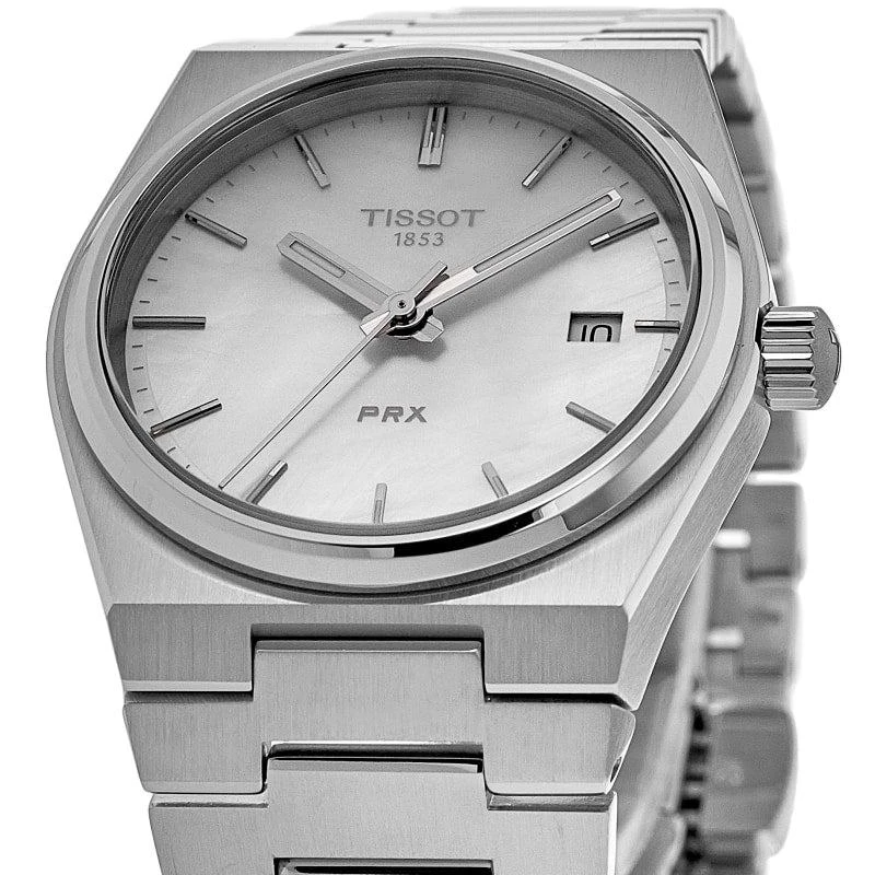 Tissot PRX 35mm Quartz Mother of Pearl Dial Steel Women's Watch T137.210.11.111.00 2