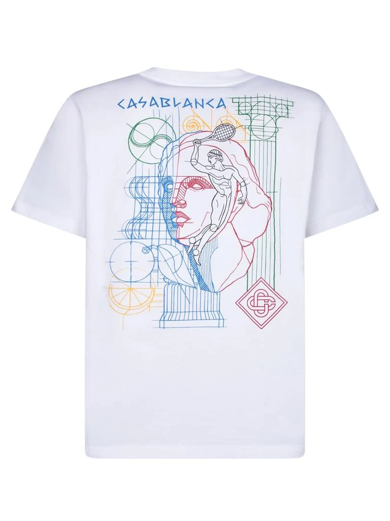 Casablanca Graphic Print White T-shirt 2