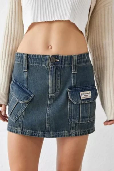BDG BDG Tinted Denim Y2K Cargo Mini Skirt 2