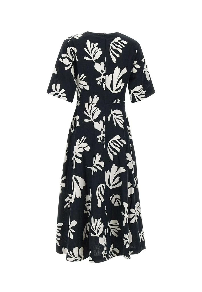 Marella Marella Molise All-Over Patterned V-Neck Dress 2