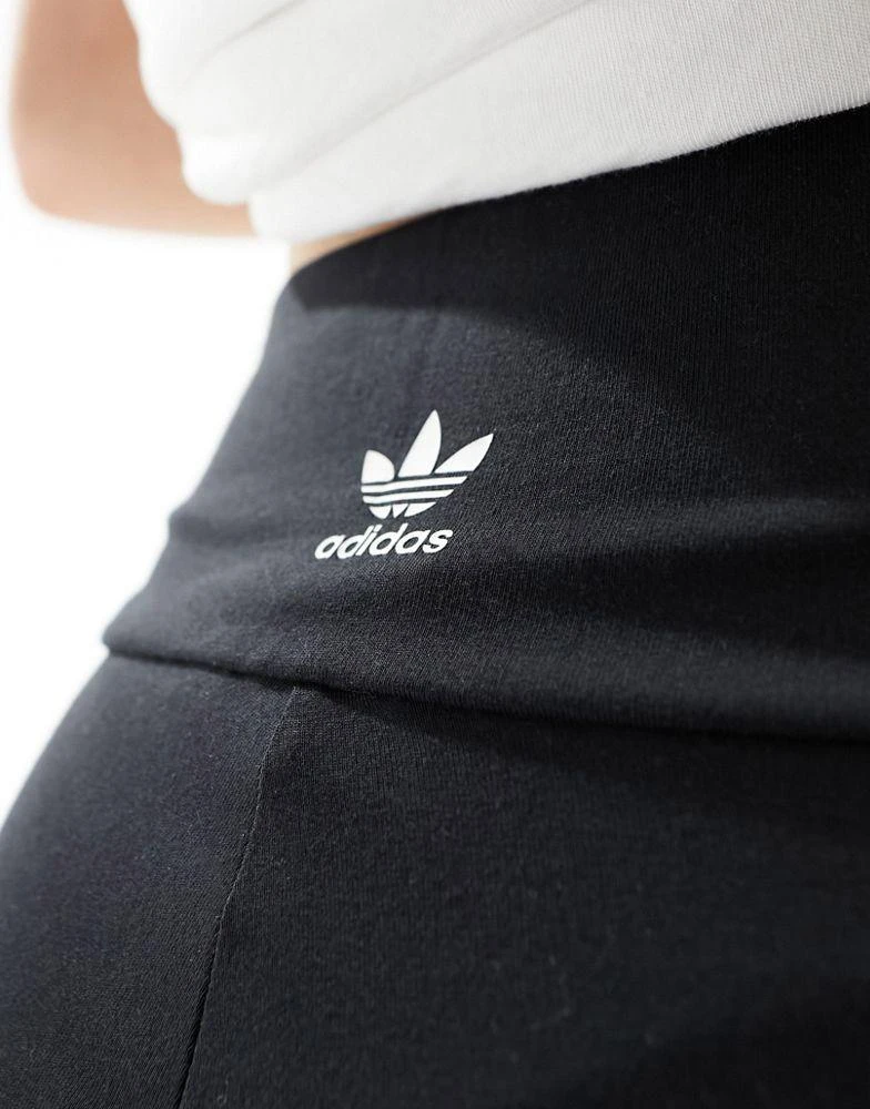 Adidas adidas Originals 3 stripe leggings in black 4