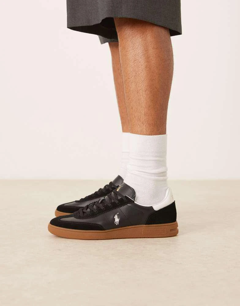 Ralph Lauren Polo Ralph Lauren trainer in black and white