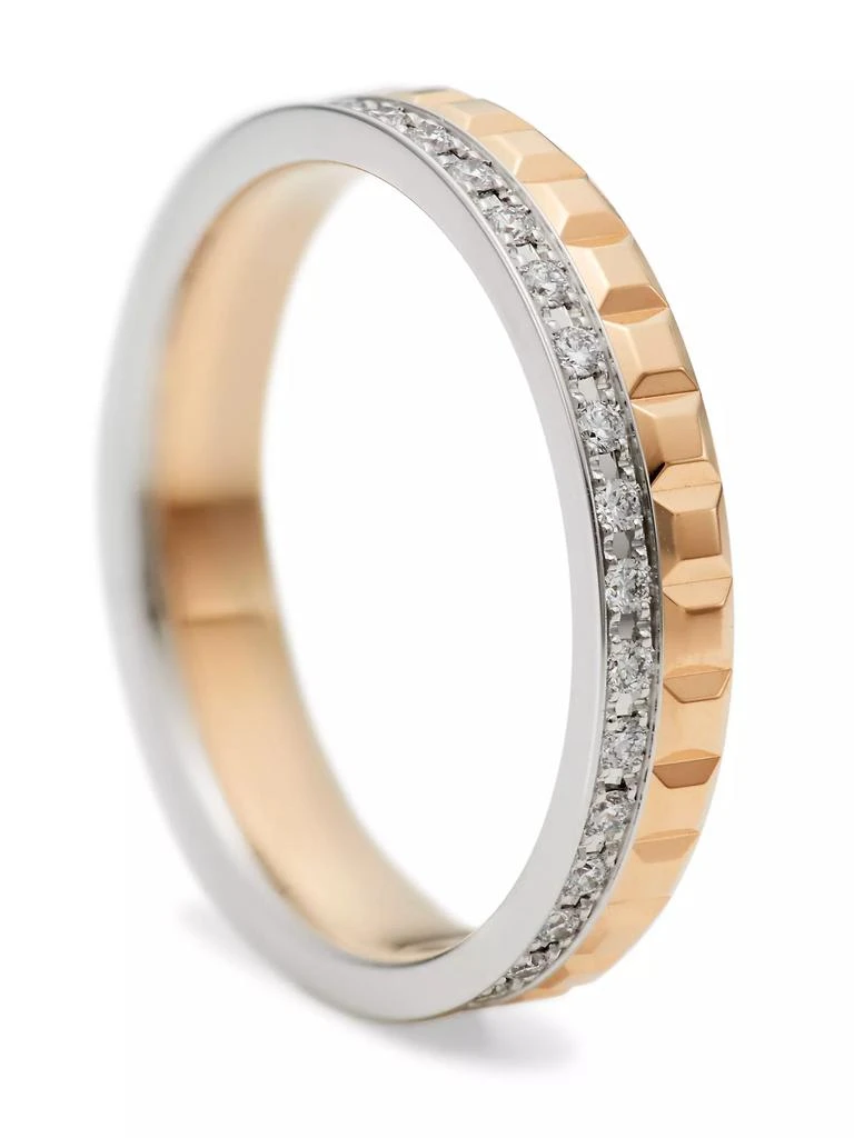 Boucheron Quatre Radiant Edition Clou De Paris Two-Tone 18K Gold & 0.24 TCW Diamond Wedding Band 4