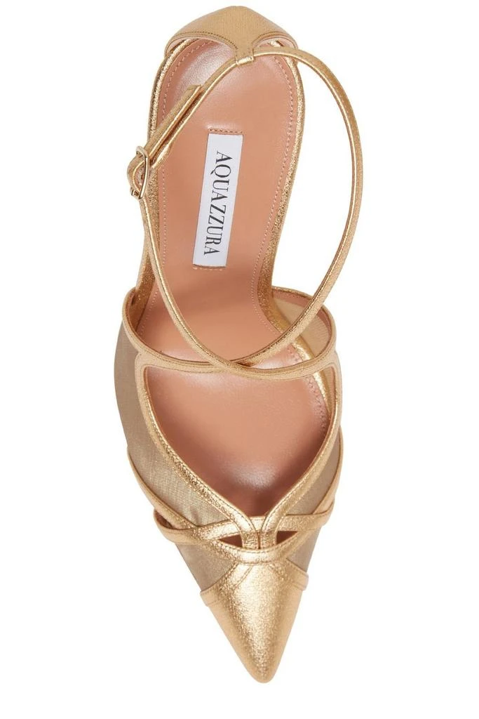 Aquazzura Aquazzura Cut-Out Detailed Pointed Toe Pumps 4