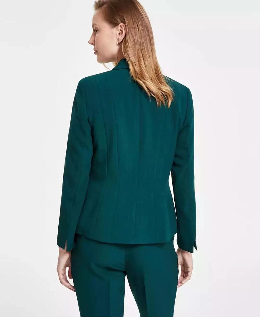 Kasper Women's Petite Notched Collar One-Button Blazer 2