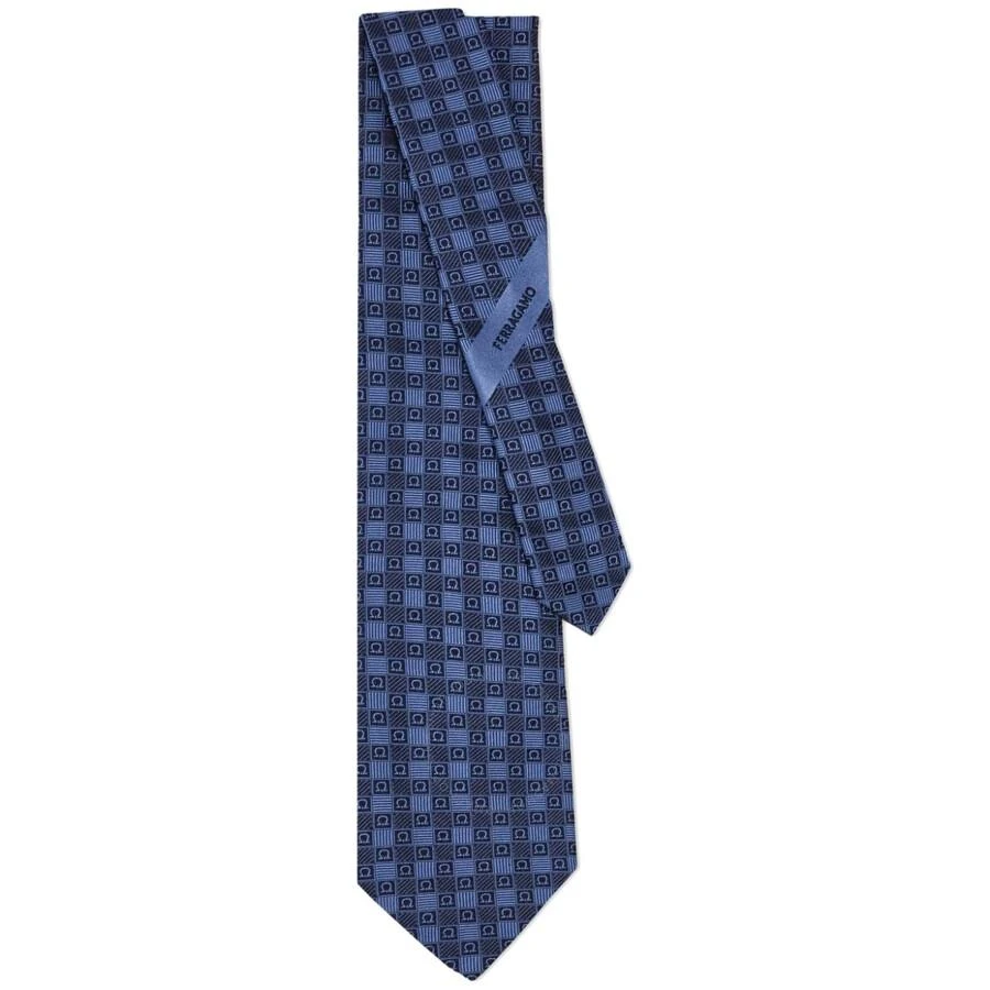 Ferragamo Gancini Jacquard Tie 1