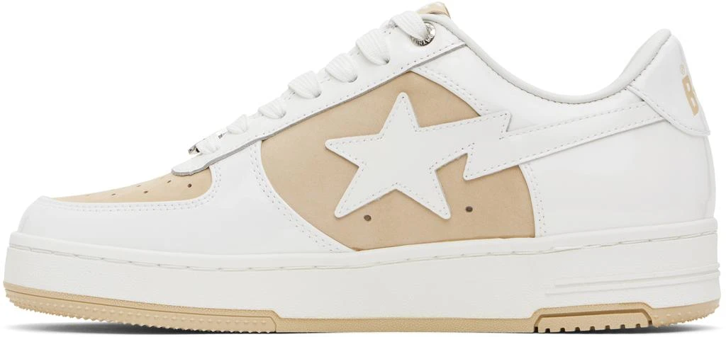 Bape White & Beige BAPE STA #6 Sneakers 3