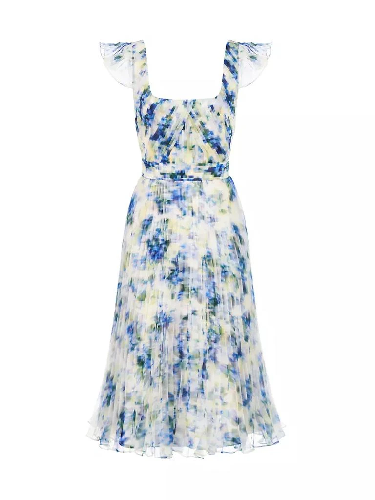 Theia Miriam Pleated Dress 1