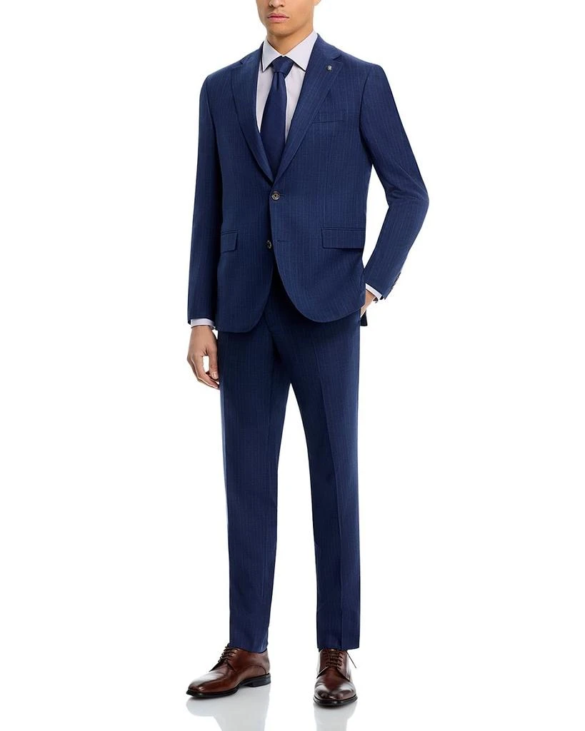 Jack Victor Loro Piana Wool Fabric Tonal Stripe Regular Fit Suit 1