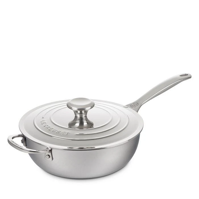 Le Creuset Signature Stainless Steel Nonstick 3.5 Qt. Saucier Pan