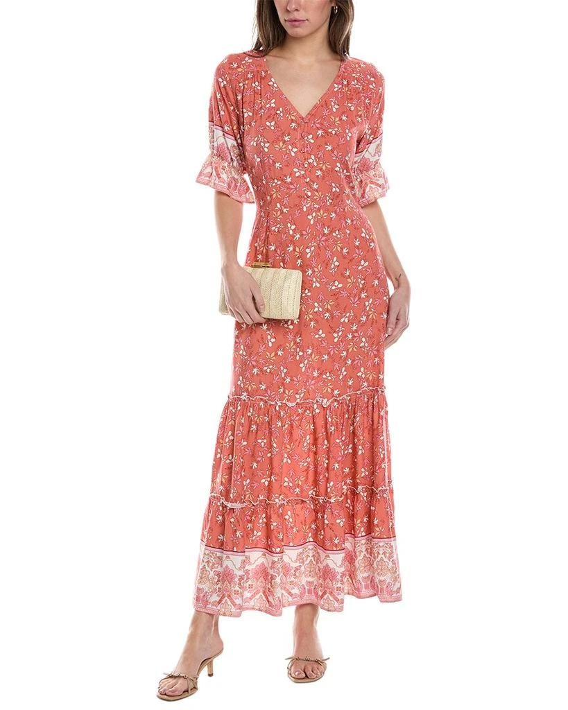 womens Alana Maxi Dress, xs, Orange  On Sale Now with Up to 79% Off |  Discover Exclusive Deals & Savings at BeyondStyle  Authentic Walker & Wade  women|clothing|dresses with Limited-Time Discounts,