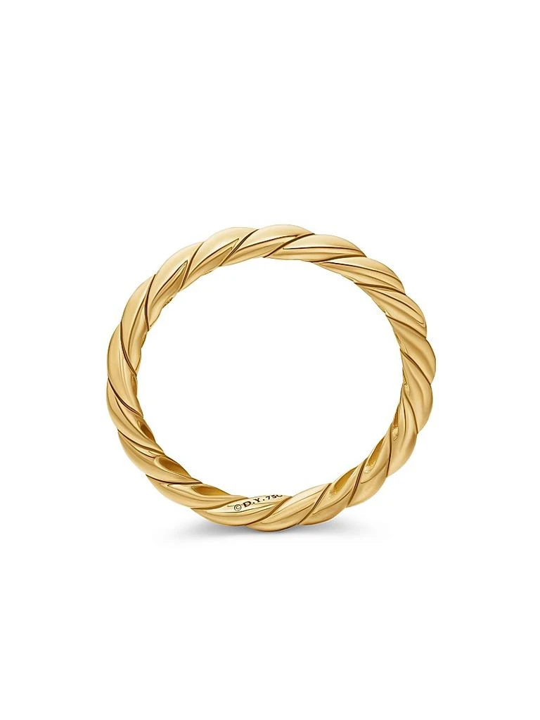 David Yurman Flex Band Ring in 18K Yellow Gold 6