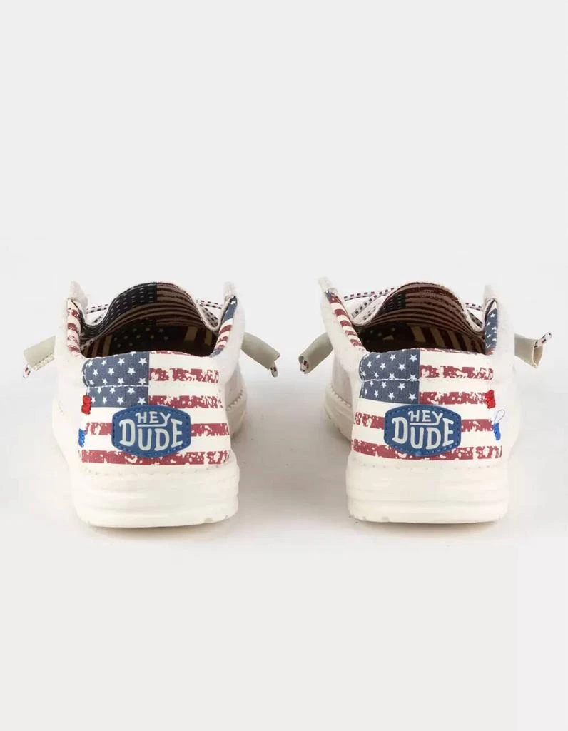 Hey Dude Wally Patriotic Shoes 3
