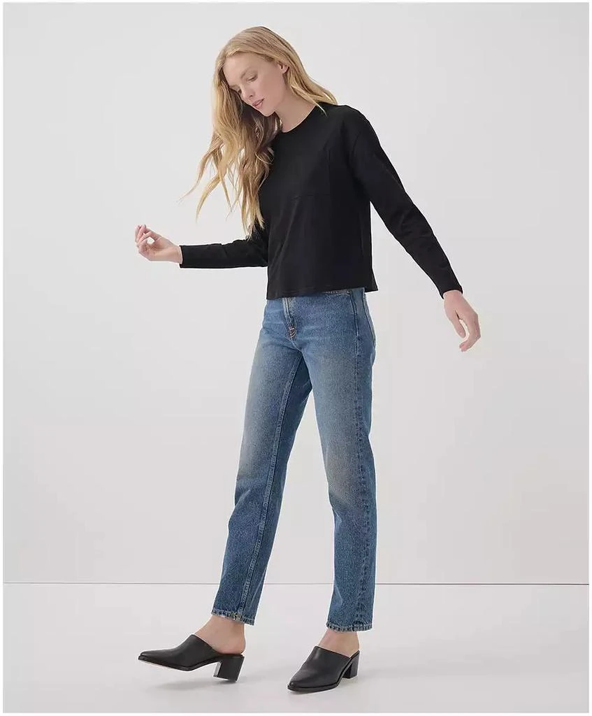 Pact Women's Organic Cotton Softspun Long Sleeve Pocket Tee 2