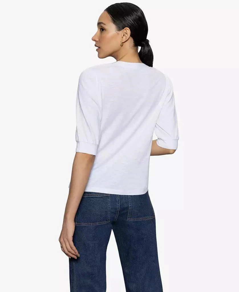 Sanctuary Women's Mixed-Media Button-Front Tee 2