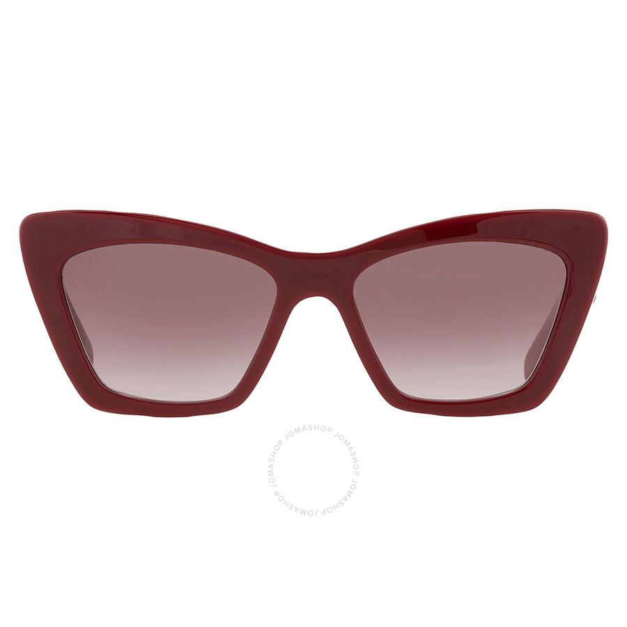 Salvatore Ferragamo Salvatore Ferragamo Bordeaux Gradient Cat Eye Ladies Sunglasses SF1081SE 603 55