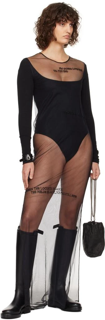 ANN DEMEULEMEESTER Black Dakmar Wrap-Around Bracelet 4