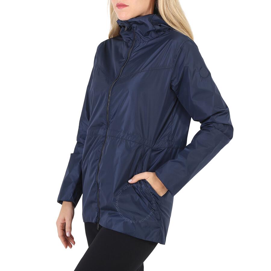 Save The Duck Ladies Navy Blue Hera Hooded Windbreaker Jacket