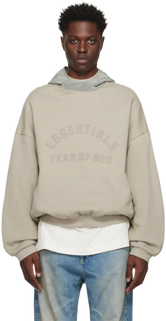 Fear of God ESSENTIALS Gray Bonded Hoodie 1