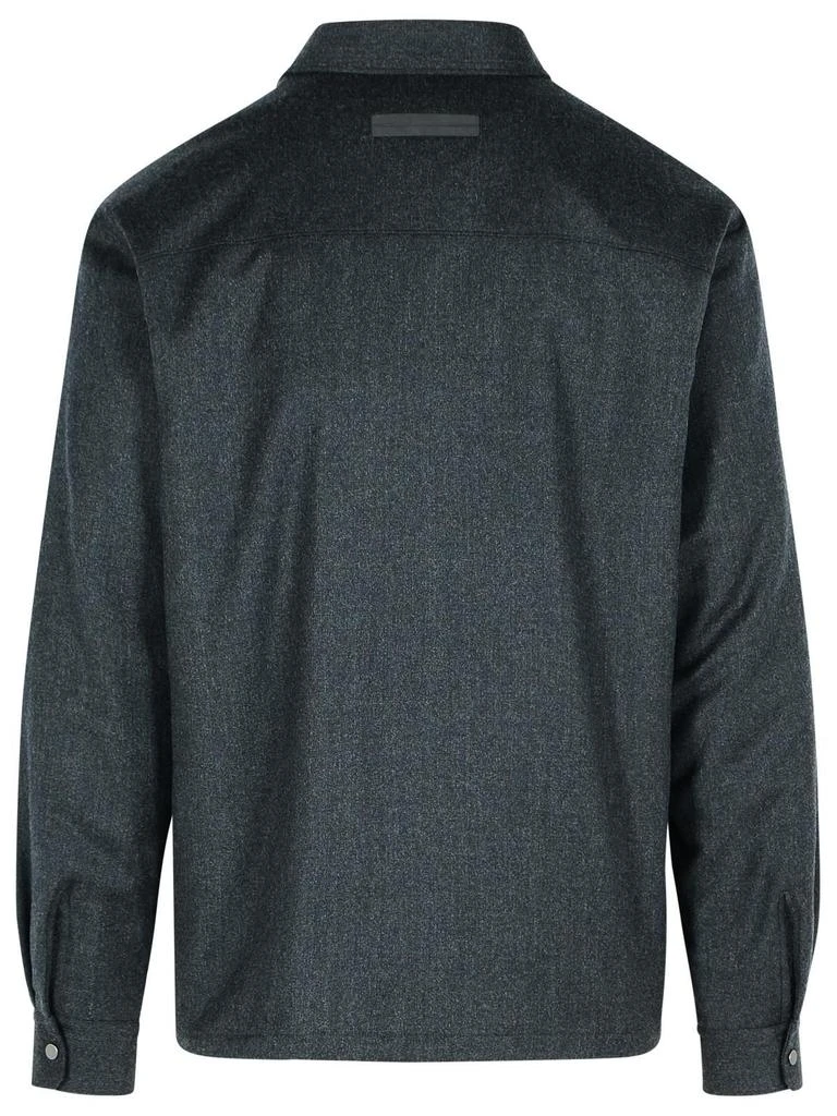 Zegna Zegna Zip Detailed Straight Hem Shirt 2