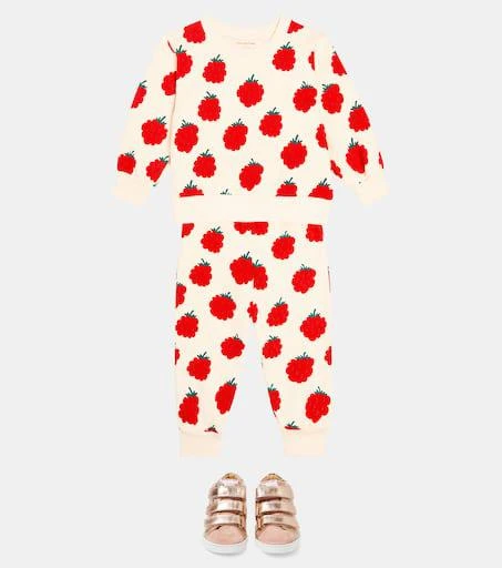 Tinycottons Raspberries cotton jersey sweatpants 2