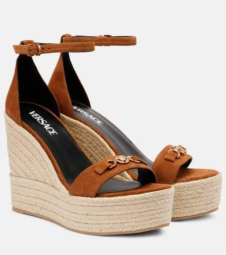 Versace Medusa
95 suede espadrille wedges 1